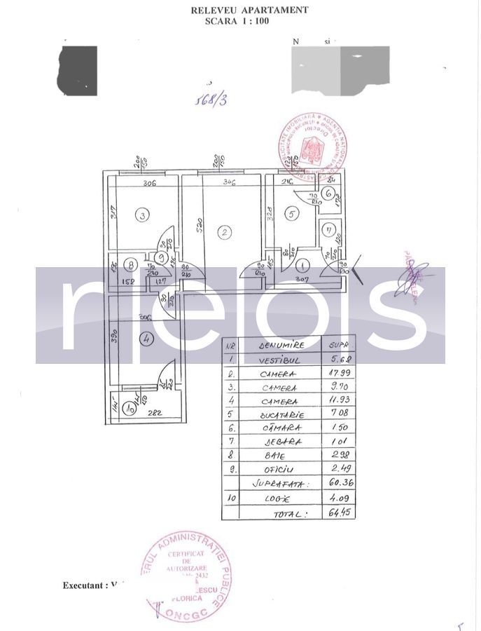 DE VANZARE 3 CAMERE 64 MP DRUMUL TABEREI | METROU - Poză 10