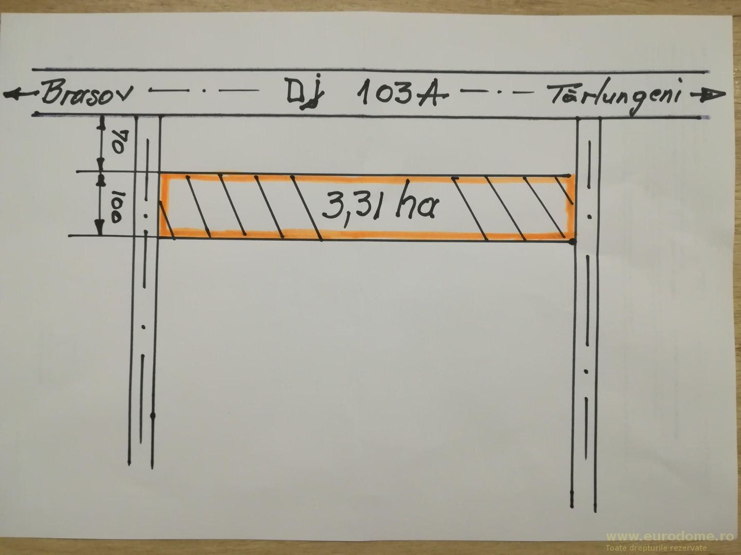 Teren la DN Brașov-Tărlungeni - Poză 3