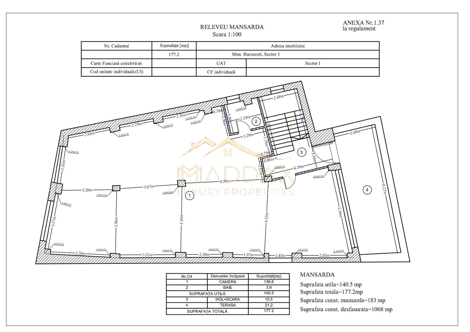 Spatiu comercial **2E+M ** 480mp // Victoriei - Schiță 58
