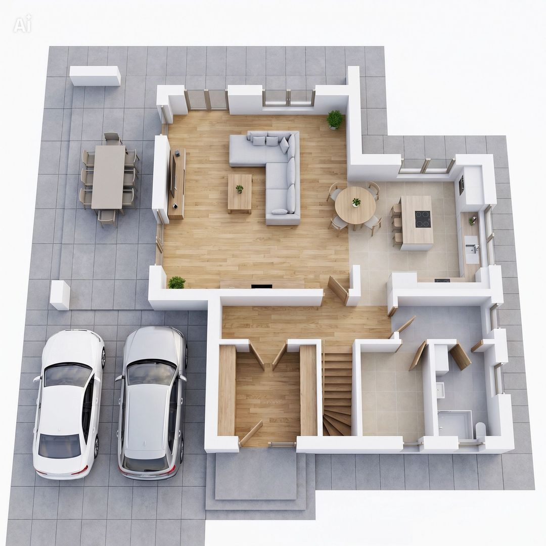 Teren cu A.C.  construire casa individuala, zona Vivo, Floresti - Poză 4
