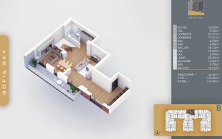 3 camere Duplex vedere panoramica la 700 m de metrou Nicolae Teclu Pallady - Schiță 8