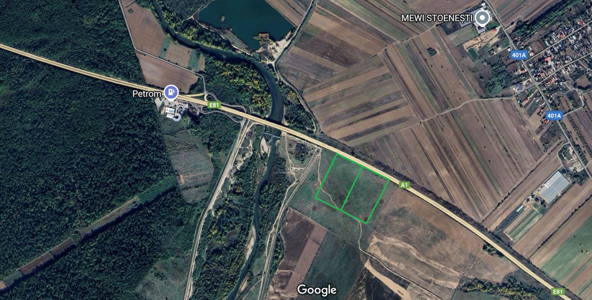 Teren cu deschidere de 97.66ml la Autostrada A1 | 14.103mp - Poză 3