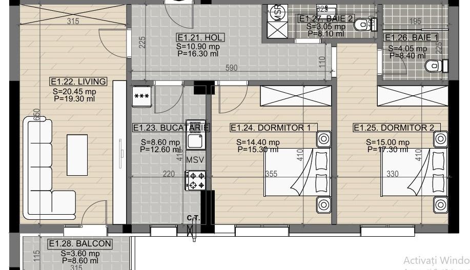 3cam.dec-bd.Brancoveanu-mall Grand Arena-Berceni-A.Persu - Poză 1