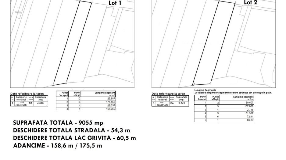 Teren Sisesti 9055 mp teren superb deschidere str lac 60 m - Poză 4