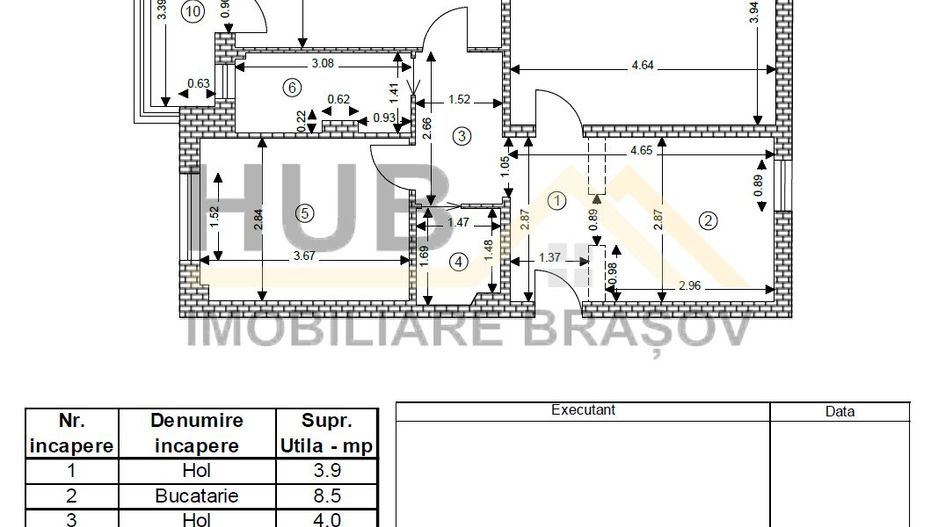 De Vanzare Apartament 3 Camere | Decomandat | 68mp Util | Etaj 1 | Noua - Poză 23