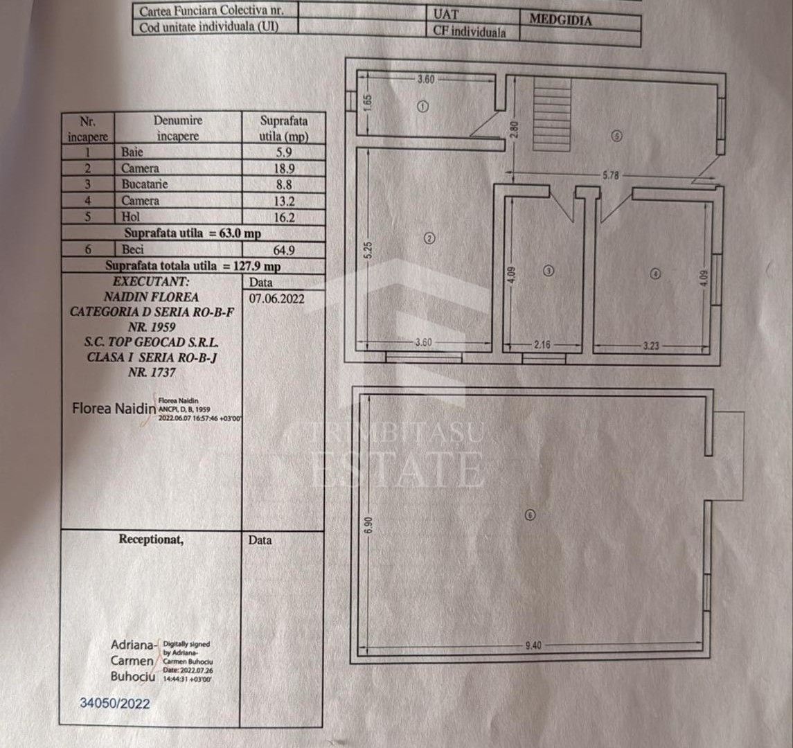 !!! Casa P+1 din BCA ideala pentru 2 familii – Medgidia!!! - Schiță 15