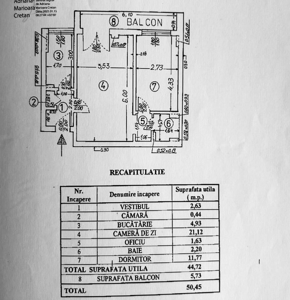 OPORTUNITATE ‖ 2 CAMERE ‖ COMPLET RENOVAT ‖  ULTRACENTRAL ‖  FARA RISC ‖ - Schiță 10