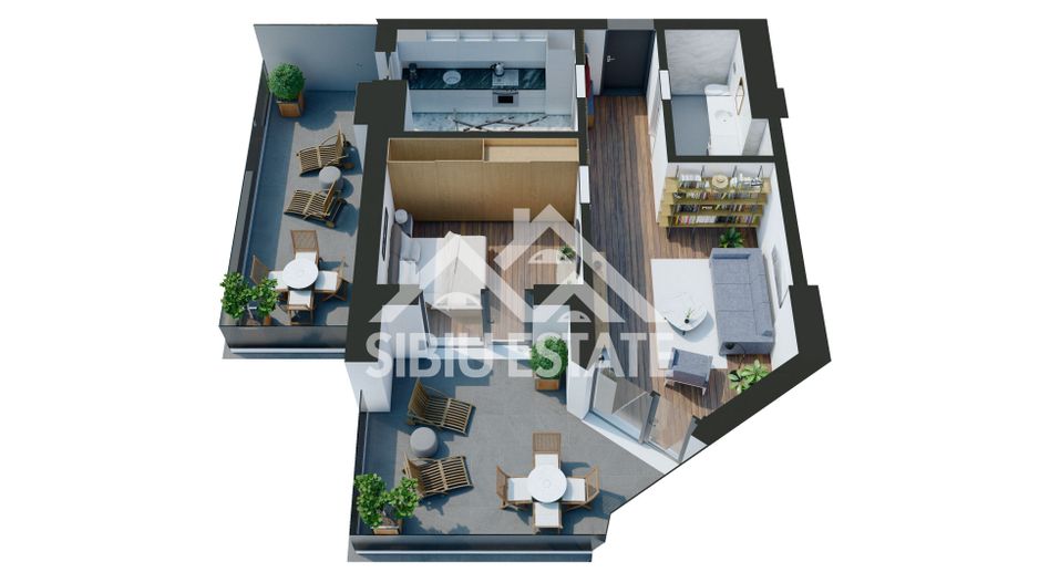 Apartament cu 2  camere-Design avangardist și confort contemporan - Poză 11