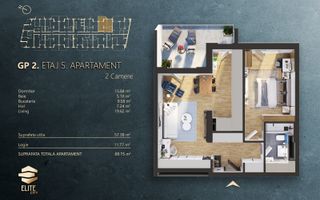 Oportunitate de Investitie! 2 Camere Elite City! - Poză 3