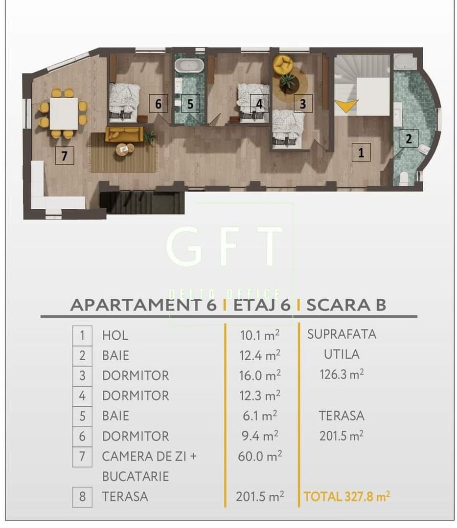 Apartamente 1-3 camere, zona semicentrală! - Poză 7
