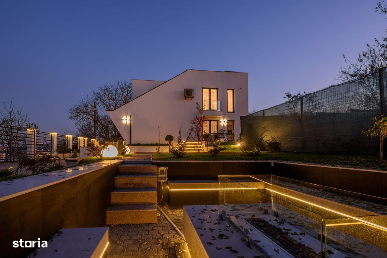 Casa in sistem smart home pe malul lacului Buftea de inchiriat - Poză 3