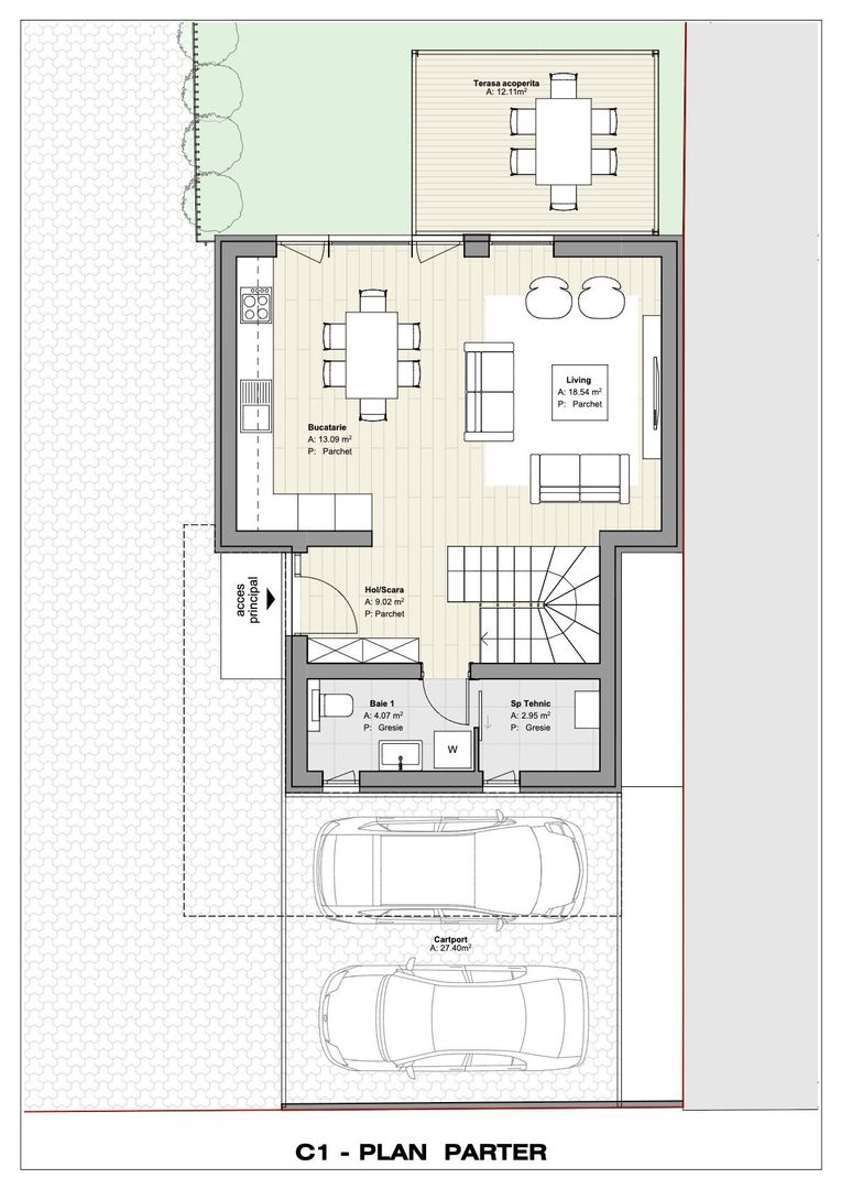 Calea Buziașului | Casă individuală | Carport | Terasă circulabilă - Poză 21