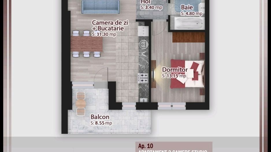 Apartament 2 camere decomandat,Cel mai mic pret, Rezidential Pallady - Poză 3