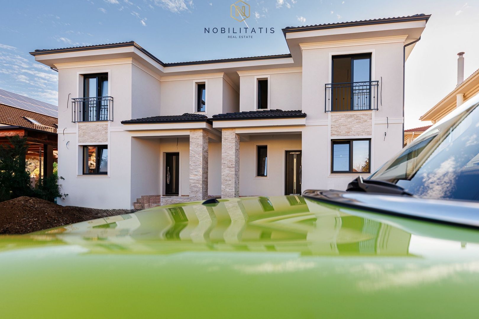 Duplex nou deosebit - despartit prin camera tehnica | Curte amenajata - Poză 3