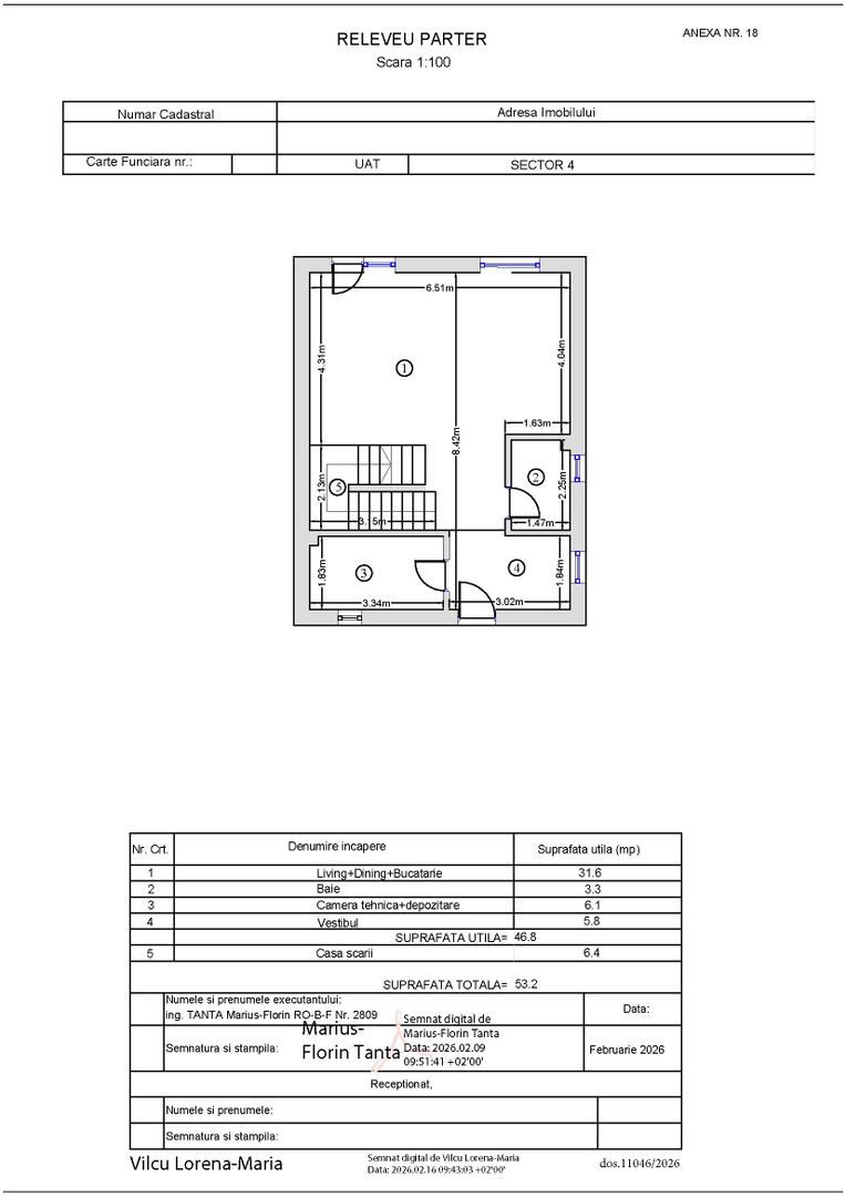 Vila 4 camere | 3 dormitoare | 3 bai | Gradina | Toate Utilitatile - Schiță 28