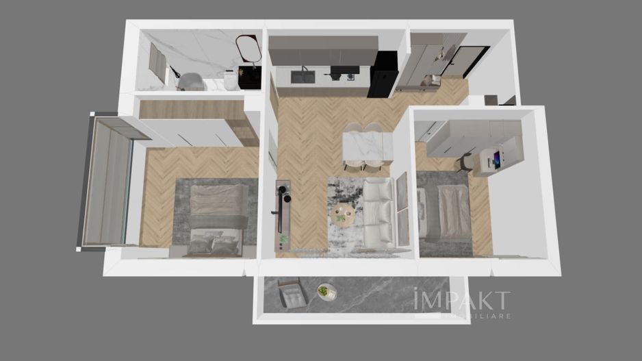 Apartament 3 camere | Terasa | Priveliste | Terra, Floresti - Poză 1