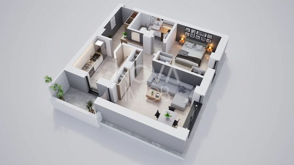 Apartament 2 camere, decomandat, ansamblu nou Calea Surii Mici - Poză 11