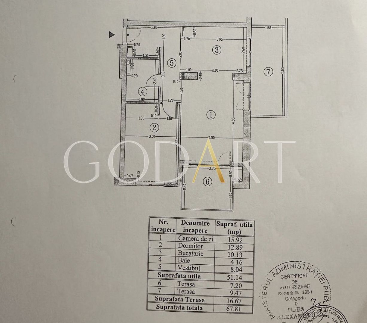 Apartament 2 camere | Rose Garden | Boxa - Schiță 15
