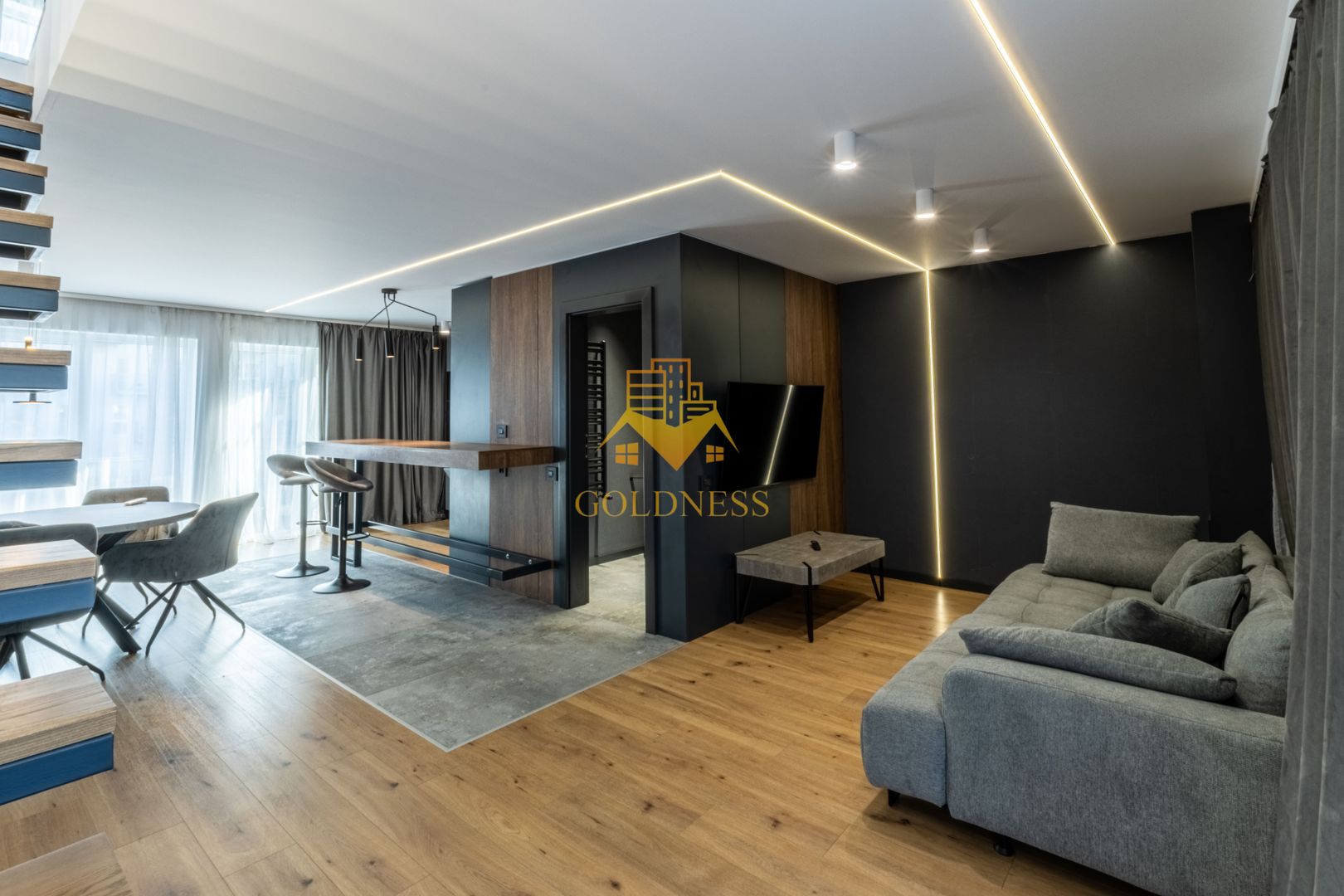 Penthouse mobilat lux, parcare, AC, bloc nou, Semicentral, zona Horea - Poză 12