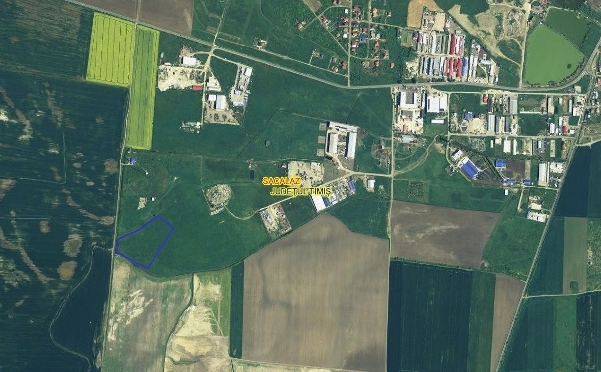 Sacalaz Timiș de vânzare Teren intravilan industrial PUZ, 26606 mp - Poză 1