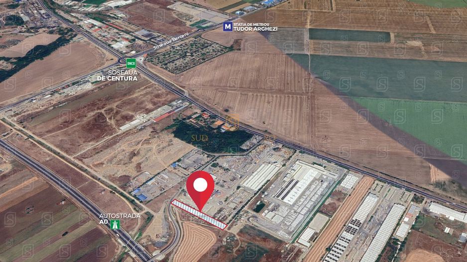 Teren intravilan, 4200 mp, adiacent A0 si Centura Sud - Poză 2