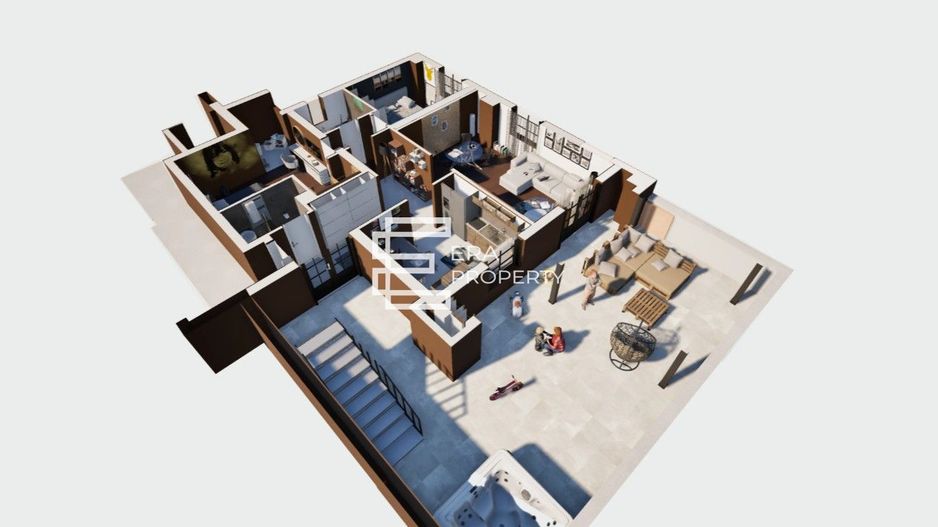 PENTHOUSE 3 CAMERE – 91 mp + 2 TERASE 191 mp | LA CHEIE | Calea Surii Mici - Schiță 10