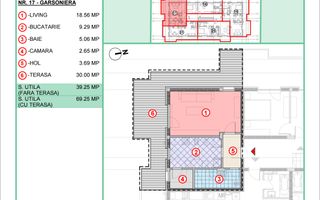 GARSONIERĂ | 39,25 MP UTILI | TERASĂ 30 MP | PARCARE INCLUSĂ - Poză 2