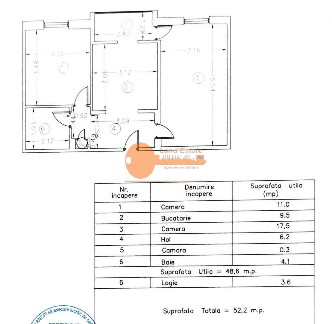 2 camere cu centrala Rahova - Schiță 15