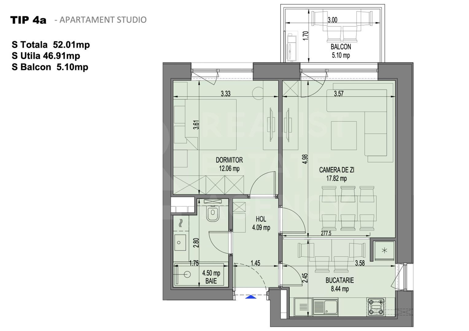 Vânzare, Studio dublu, Nusco City Park, București - Poză 5