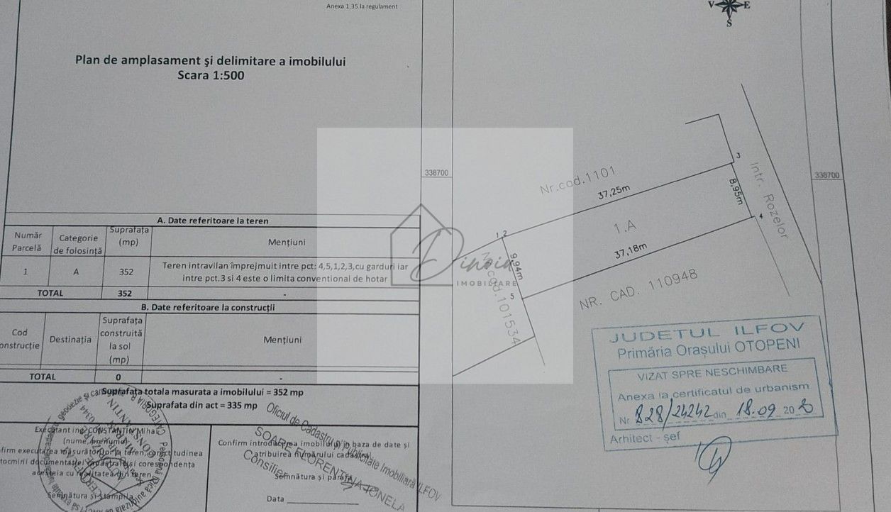 Teren Otopeni  zona McDonalds str. Maramures, Rozelor - Poză 1