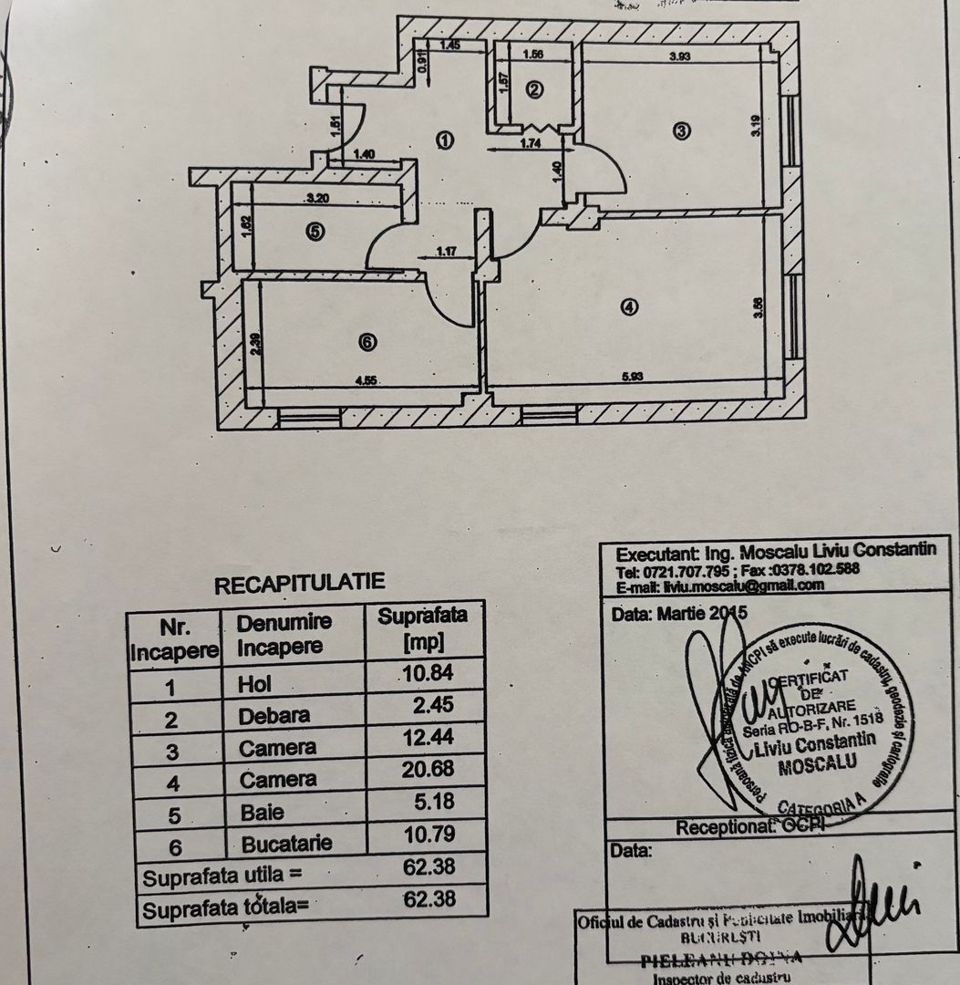 Apartament cu 2 camere - 62mpu - Parter - Loc de parcare - 1 Decembrie - Poză 3
