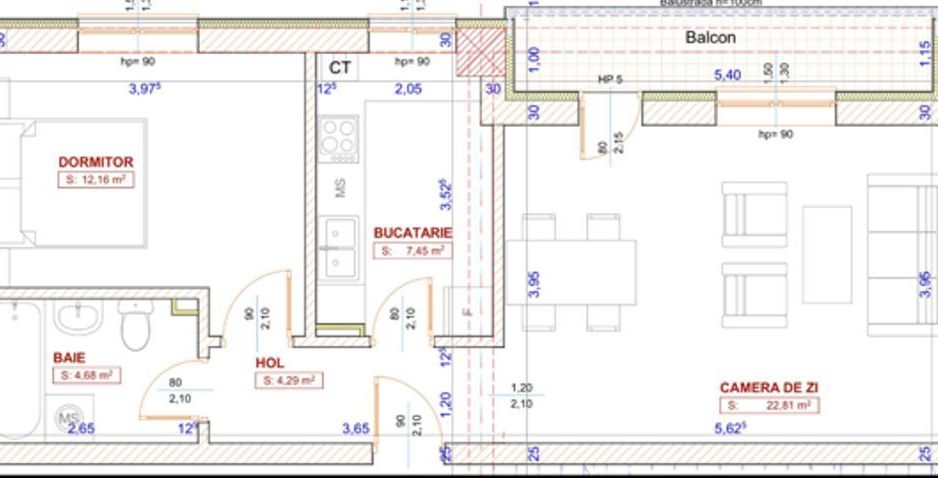 2 camere Rond OMV Pipera \ 2 rooms Ron OMV Pipera - Poză 9