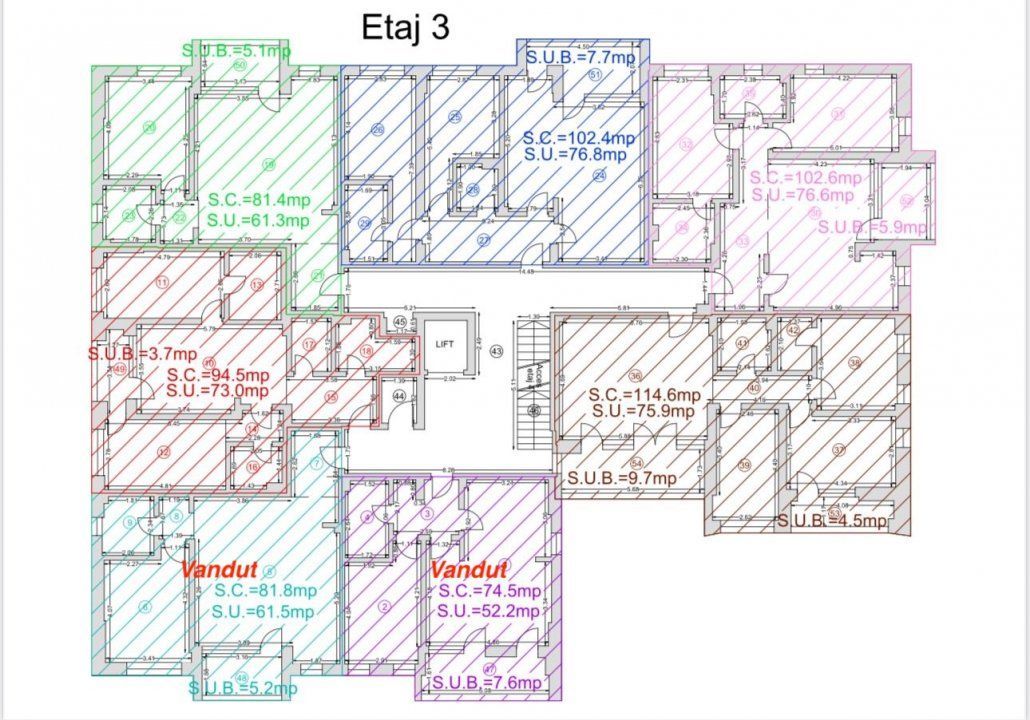 Inel II - Complex Primo Residence - Apartamente cu 2, 3 si 4 camere la cheie, bloc finalizat. - Poză 36