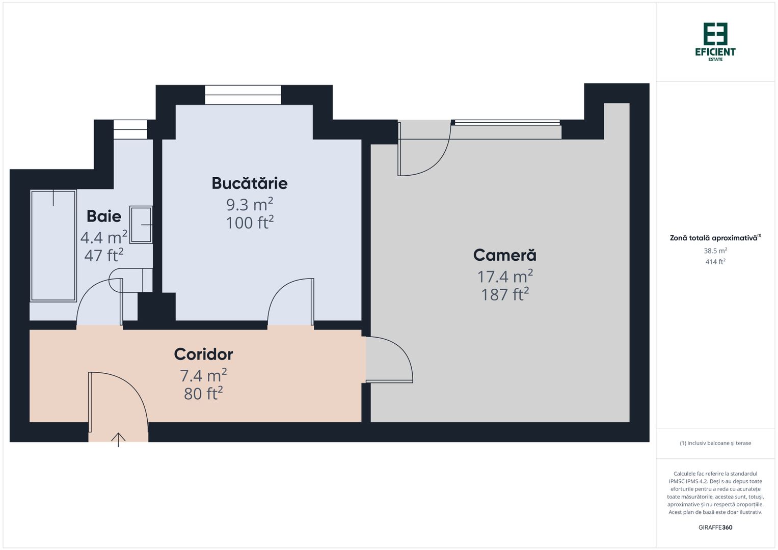 Rate la dezvoltator - Apartament nou cu o cameră etajul 2 - Timișoara - Poză 14