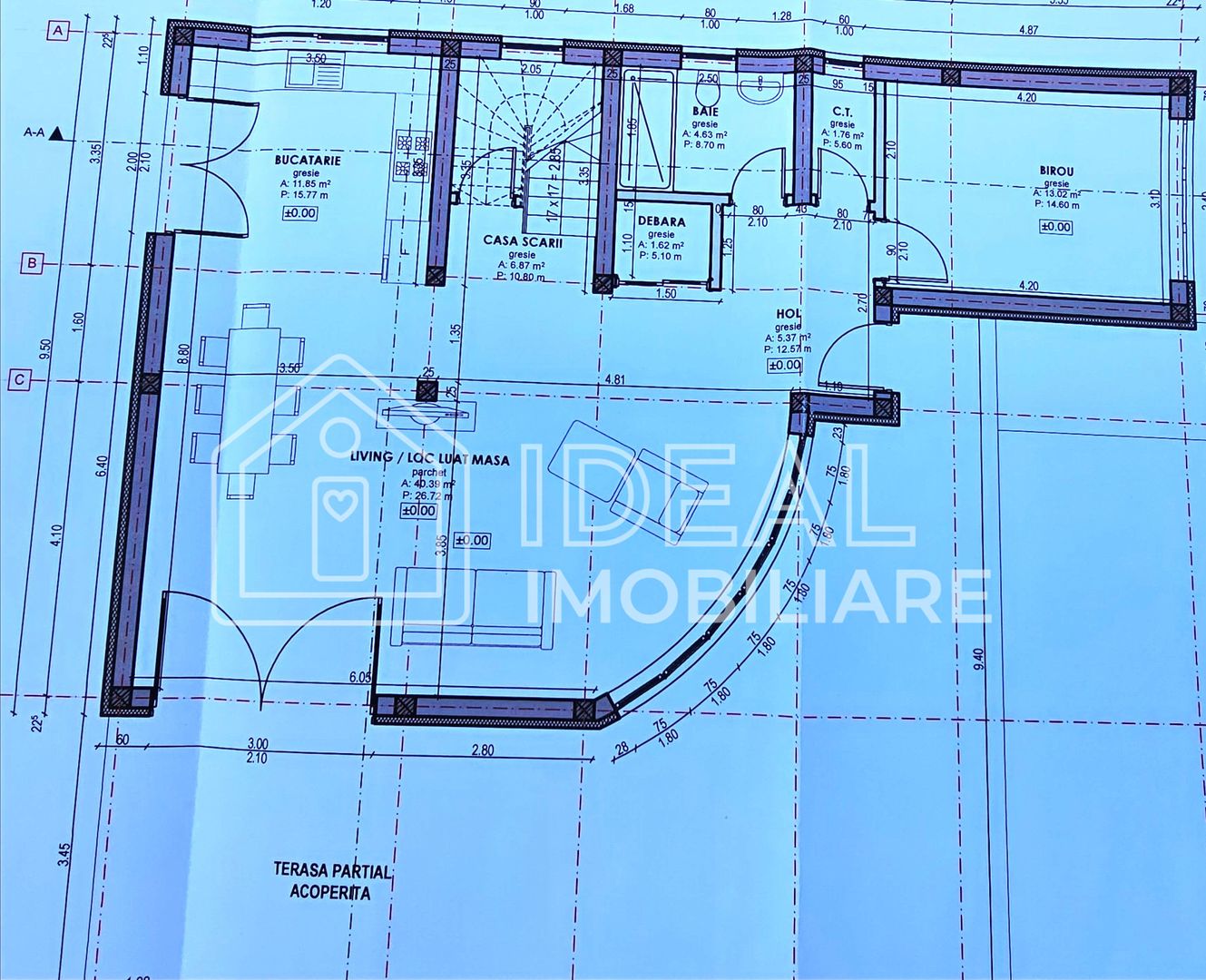 Casa Individuala Moderna cu 5 camere si 668 mpu curte, in Cristian - Schiță 7