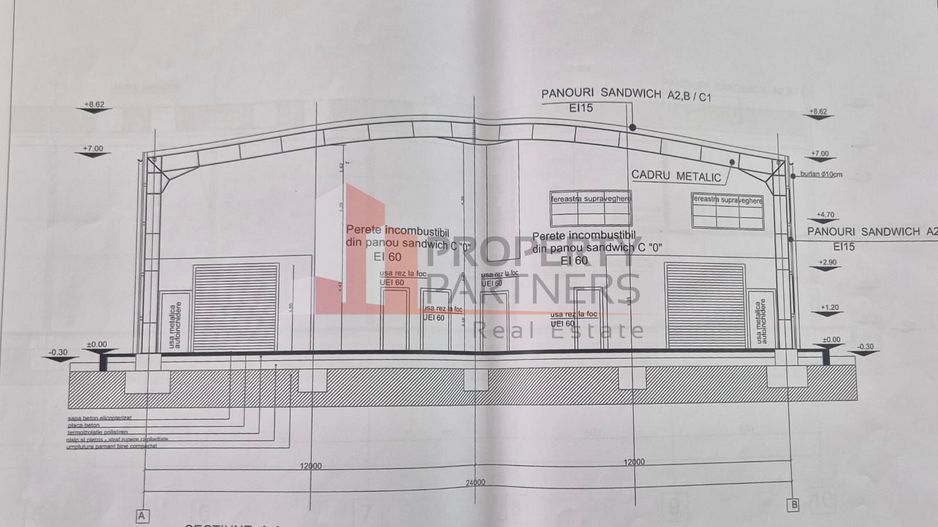 Hală de Producție / Depozitare – 1.740 mp – Zona Centura București / Autostrada - Schiță 4