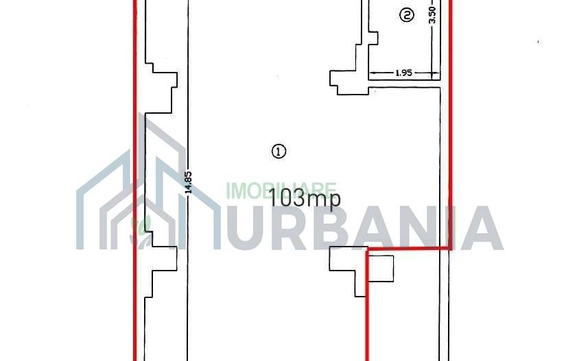 Închiriere spațiu comercial 103 mp – Bd. Independenței, vis-à-vis de UMF - Poză 2