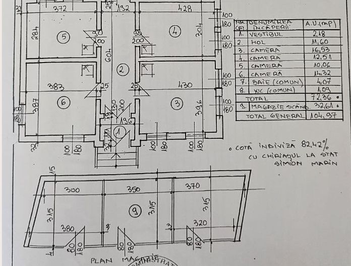 Apartament Casa + Anexa | Traian | Pache | Popa Nan | curte - Schiță 12