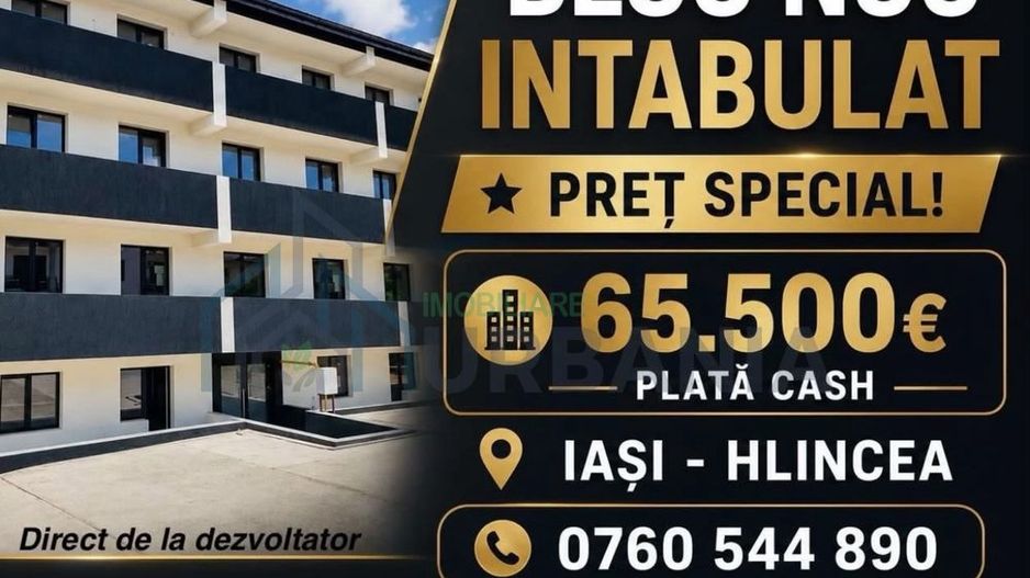 Bloc nou intabulat în Iași-Hlincea, apartamente cu 2 camere, mutare imediată - Poză 1