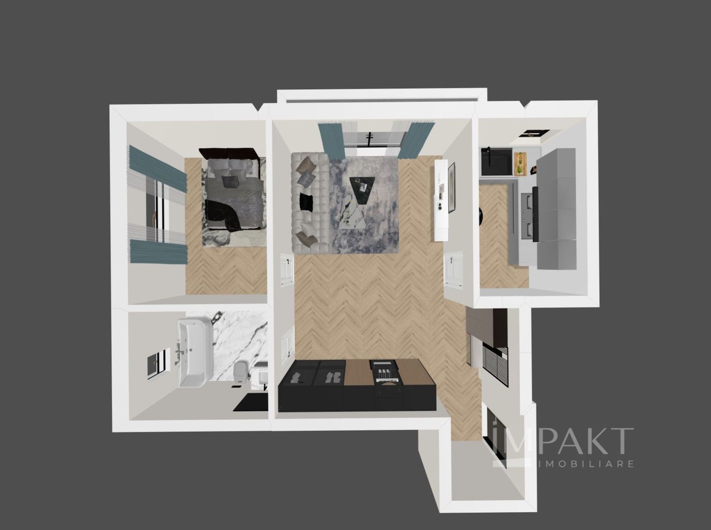 Apartament 2 Camere | Bucatarie Separata | Bloc Nou | Terra, Floresti - Poză 2