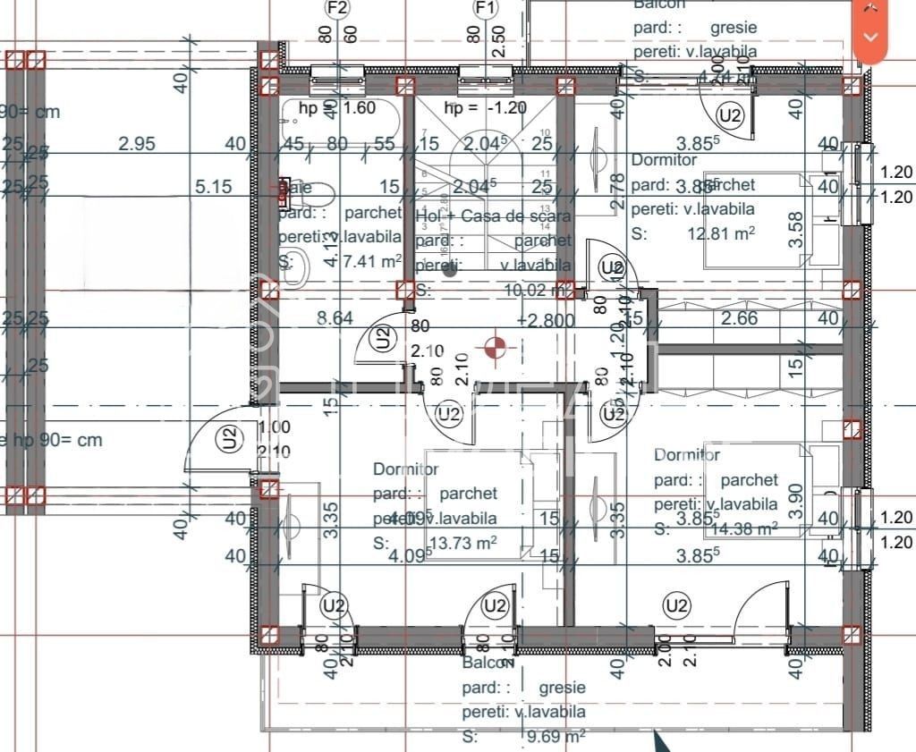 Casa Moderna cu 5 camere si 350 mp curte, in Selimbar - Schiță 47