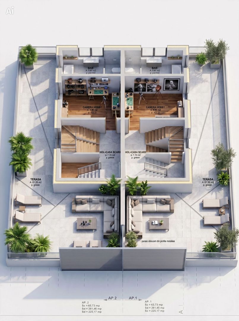 Duplex semifinisat, zona Donath Park - Poză 10