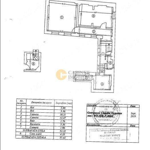 2 camere in vila I 58 mp I Stirbei Voda -  Gara de Nord I Decomandat - Poză 10