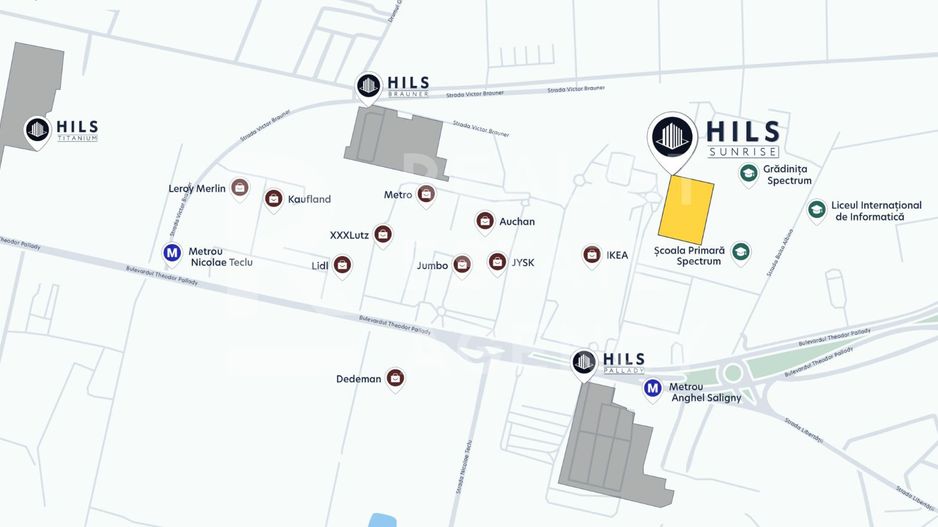 Vânzare, apartament, 3 camere tip 3A, HILS Sunrise, București - Poză 3