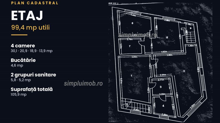 Sediu firmă P+E+S, 198,5 mp utili, Sector 5 – imobil individual - Schiță 14