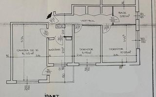 Apartament 3 camere Titan-Sălăjan - Schiță 9