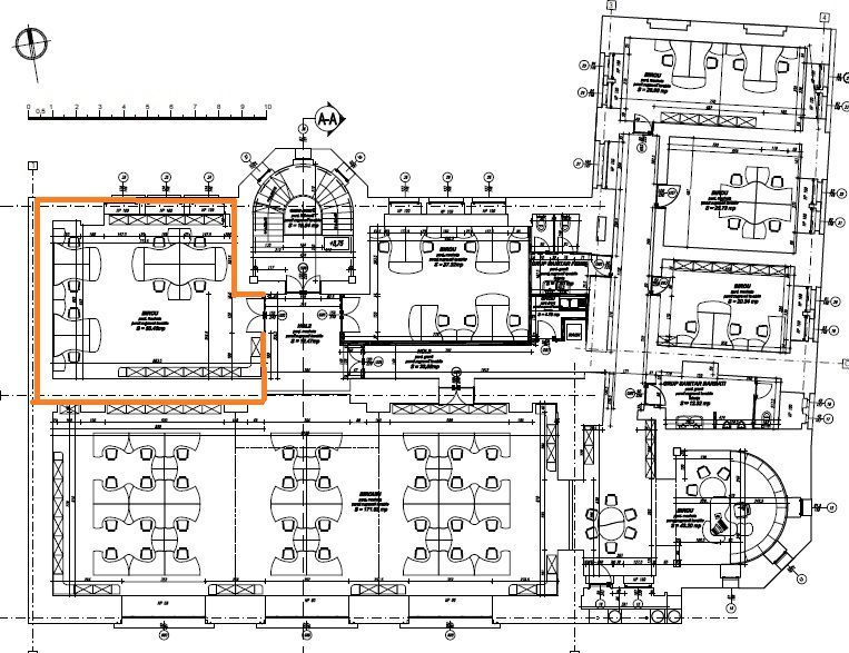 Zero comision, parter 20mp birou ultracentral Romana, 12' metrou - Schiță 7