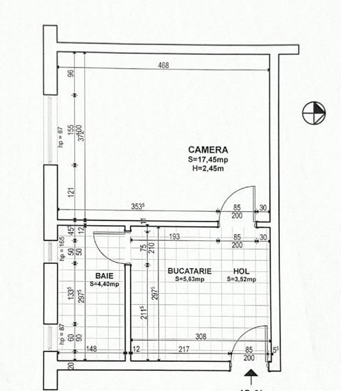 Sagului | 1 Camera | Centrala proprie. - Poză 7