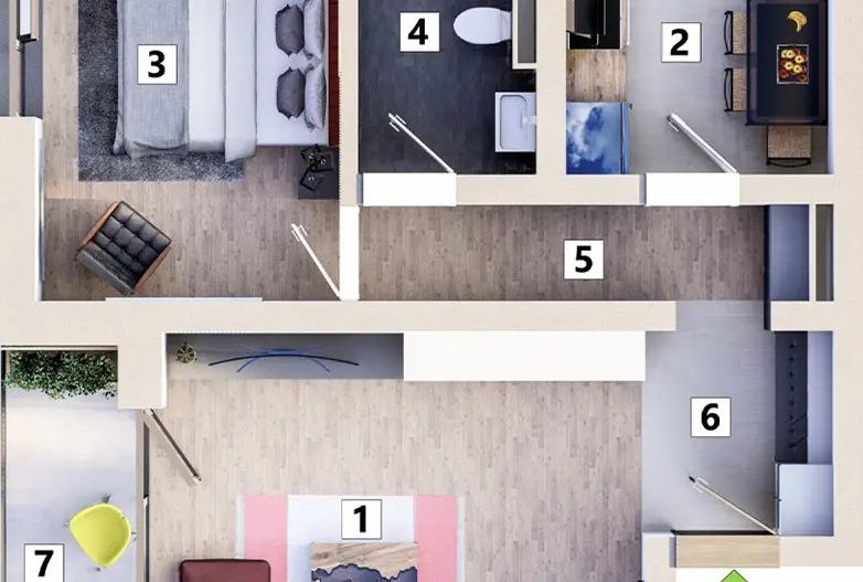 Apartament 2 camere cu loc de parcare inclus - Poză 18