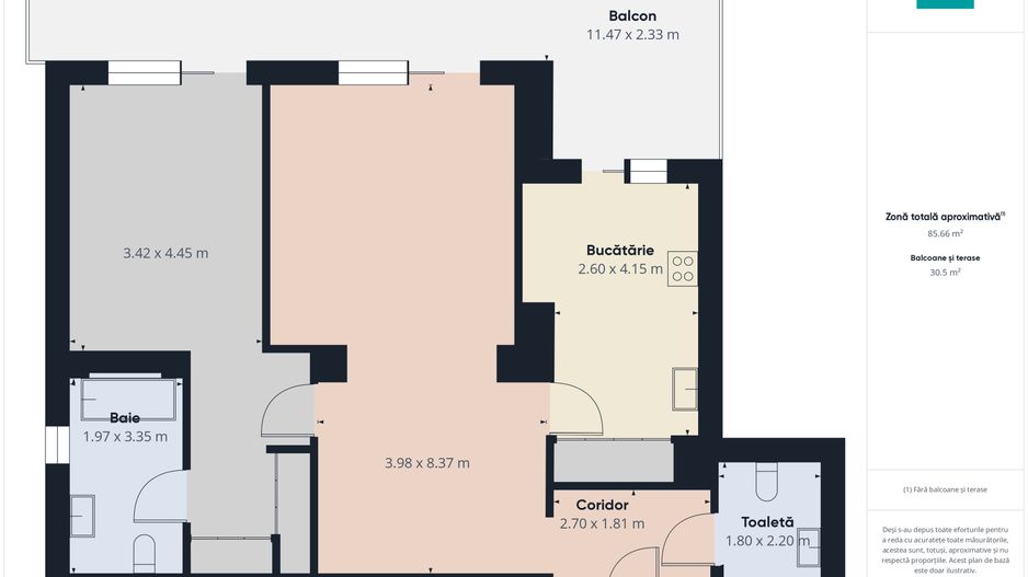 Apartament de Lux cu 2 Camere în Zona Dorobanți - Poză 8